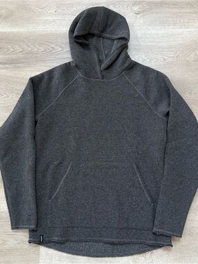 Duckworth Men’s Powder Hoody Merino Wool Charcoal Gray Size Small USA Made Rare